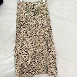 Brandy Melville Leopard Midi Skirt
